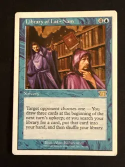 1x Library of Lat-Nam (78) Core Set 6th Edition Sixth LP MTG Magic x1 MKE - Image 1
