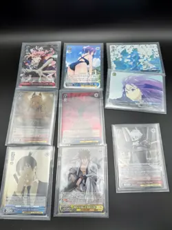 Weiss Schwarz LOT of 9 Mint Cards; SR, OFR etc (pack fresh); Frieren, Chainsaw + - Image 1