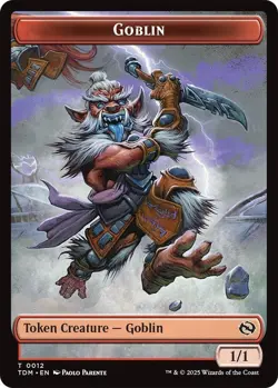 4x Goblin/Dog Token, Tarkir Dragonstorm Tokens, MTG, 4 pack, Magic - Image 2