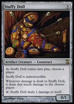 1x Stuffy Doll - Foil Heavy Play, English Time Spiral MTG Magic - Image 1
