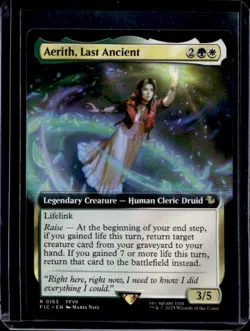 2025 Magic Final Fantasy Aerith Last Ancient Rare Art Foil #0163 - Image 1