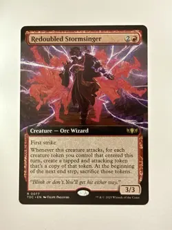 Redoubled Stormsinger Commander: Tarkir: Dragonstorm 77 Gem Mint 💎 Extended Art - Image 1