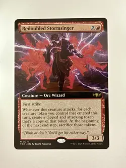 Redoubled Stormsinger Commander: Tarkir: Dragonstorm 77 Gem Mint 💎 Extended Art - Image 2