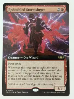 Redoubled Stormsinger Commander: Tarkir: Dragonstorm 77 Gem Mint 💎 Extended Art - Image 5