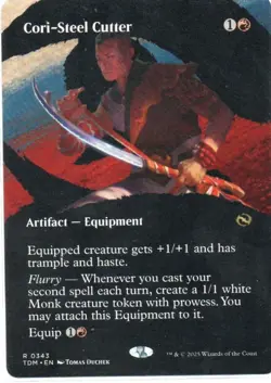 MTG: Tarkir: Dragonstorm: Borderless Cori-Steel Cutter: Lightly Played Condition - Image 1