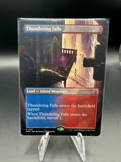 MTG MAGIC THE GATHERING Thundering Falls Karlov Manor Rare Regular BORDERLESS NM - Image 1