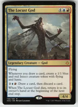 MTG The Locust God M Hour of Devastation 139 LP - Image 1