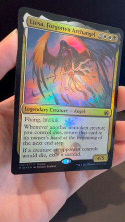 MTG **MEDIA PROMO FOIL**Liesa, Forgotten Archangel Set:MID #232 - Image 2