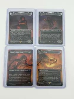 MTG LTR Lord of the Rings Mount Doom Scene Set the One Ring FOIL 448-451 - Image 1