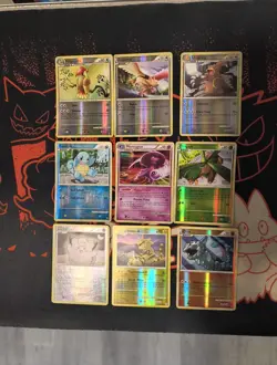 mid era Pokemon lot of 9 Cards Mixed Condition See Pictures ((Lot #1)) - Image 1