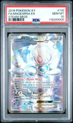 2016 POKEMON STEAM SIEGE MAGEARNA EX #110 PSA 10 GEM MINT #118289008 - Image 1