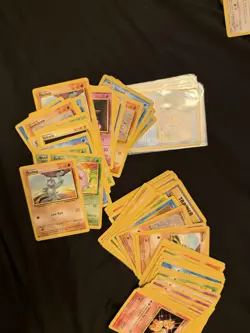 250+ Vintage Bulk Pokemon Cards- Base Set, Jungle, Fossil, Neo, Rocket, Base 2 - Image 2