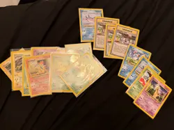 250+ Vintage Bulk Pokemon Cards- Base Set, Jungle, Fossil, Neo, Rocket, Base 2 - Image 3