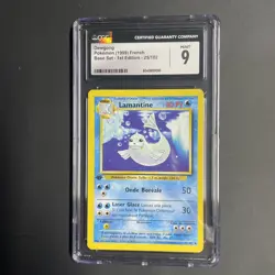 1999 Pokemon FRENCH 1st Edition Base Set Lamantine-Dewgong 25/102 CGC 9 MINT - Image 1