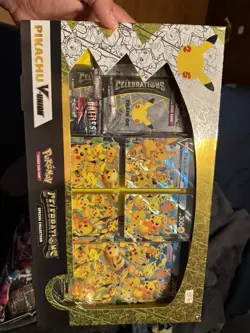 Pokemon Celebrations 25th Anniversary Pikachu V-union Premium Playmat Collection - Image 1