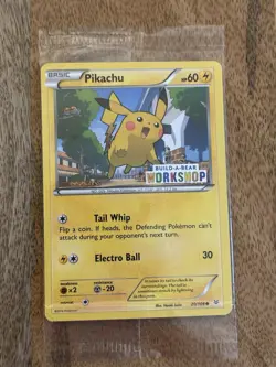 Pikachu Build A Bear Promo 20/108 Pokemon Card Sealed - Image 1