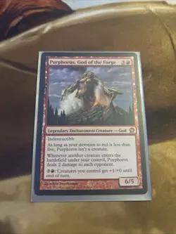 Purphoros, God of the Forge - Legendary Enchantment Creature Card - Image 1