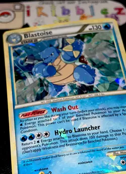 Blastoise 13/95 Shatter Holo Foil Bleed Pokemon Card. Free Tracked Shipping. NM - Image 1