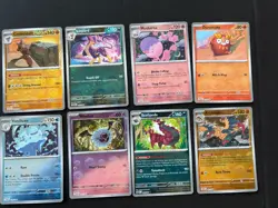 Black Bolt White Flare 8 Card Pokeball Pattern Lot - Image 1