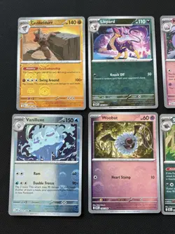 Black Bolt White Flare 8 Card Pokeball Pattern Lot - Image 2
