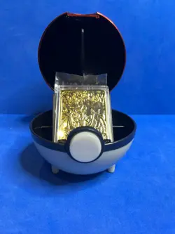 1999 Burger King Pokemon "Charizard" 23k Gold Plated Card w/Poke Ball & COA! - Image 2