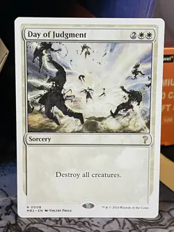 Day of Judgment (White Border) Mystery Booster 2 Regular NM MTG Magic Card - Image 1