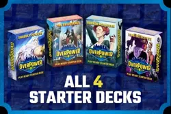 Set of 4 Starter Decks Overpower Card Game ERB and The World Legends - Image 2