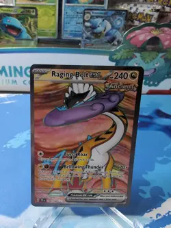 Raging Bolt ex 196/162 Full Art Scarlet & Violet Temporal Forces Pokemon Card LP - Image 1