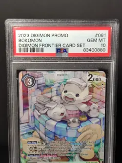 Digimon Card Game Frontier Set Alternative Art BT7-071 Bokomon PSA 10 - Image 3