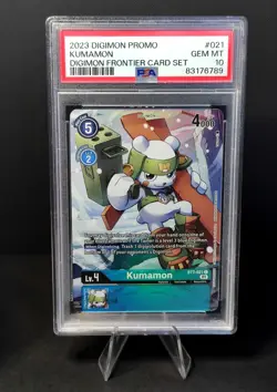 PSA 10 Kumamon #021 Bt7-021 Promo Digimon Frontier Card Set Low Pop - Image 1