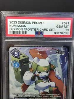 PSA 10 Kumamon #021 Bt7-021 Promo Digimon Frontier Card Set Low Pop - Image 2