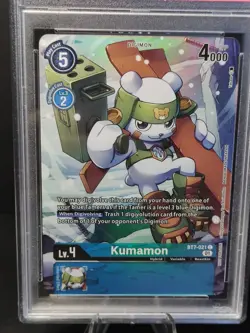 PSA 10 Kumamon #021 Bt7-021 Promo Digimon Frontier Card Set Low Pop - Image 3