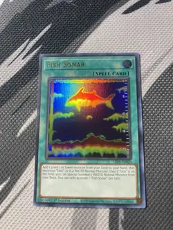 Fish Sonar LED9-EN020 Yu-Gi-Oh Card In Excellent Condition ￼ - Image 1