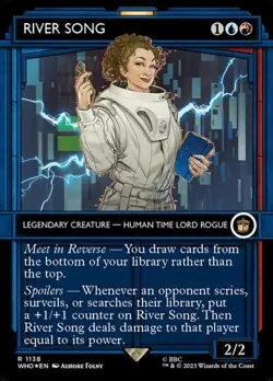 River Song - Surge Foil Extended Art Showcase DRWHO NM MTG - Image 1