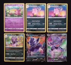Galarian Slowking V Lot With Slowbro Rares & Slowpoke RevHolo Pokemon Cards VLP - Image 1