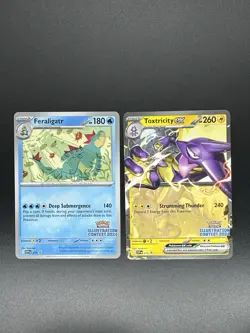 Pokemon Illustration Contest 2024 Feraligatr Toxtricity EX TCG Trading Cards - Image 1