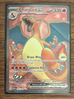 POKEMON TCG Scarlet & Violet 151 CHARIZARD EX Ultra Rare Full Art Card 183/165 - Image 4
