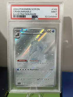 Pokemon TCG Sv07: Stellar Crown Holo Crabominable Card 149/142 Illustration Rare - Image 1