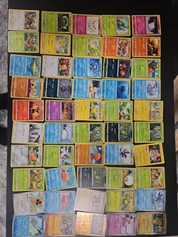 pokemon assorted lot of 50 single cards - Image 1