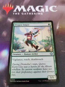 Mtg. Dragon Sniper. Foil. Tarkir: Dragonstorm. Pack Fresh - Image 1