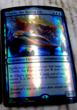 foil CHARIX, THE RAGING ISLE FOIL Mtg - Image 1