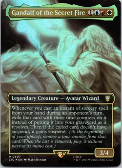 Gandalf of the Secret Fire: The Lord of the Rings, Borderless, Foil - Image 1