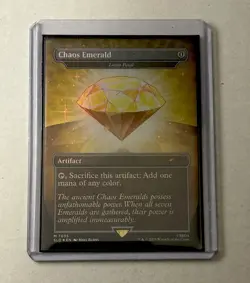 💥IN HAND MTG Secret Lair Sonic YELLOW FOIL Chaos Emerald Lotus Petal SSP💥 - Image 3