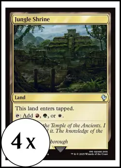 MTG - 4 x Jungle Shrine - Playset 4x x4 - Final Fantasy Commander - Image 1