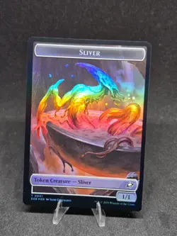 MTG Sliver 0001/ Robot 0010 Edge of Eternities Token Foil NM - Image 1