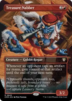 Treasure Nabber (Borderless) -Foil Near Mint MTG Commander Masters - Image 1