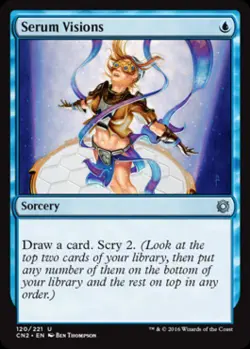 MTG - Serum Visions - Conspiracy: Take the Crown - Light Play - Normal - Image 1