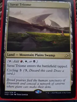 Savai Triome Ikoria: Lair of Behemoths MTG Magic the Gathering Land - Image 1