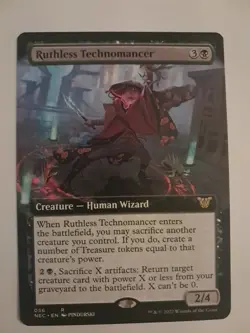 Ruthless Technomancer Extended Art NM Kamigawa Commander MTG Magic the Gathering - Image 1