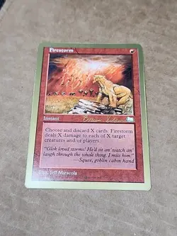 Firestorm (Gold Border World Championship Version) x1 MTG ENGLISH - Image 2